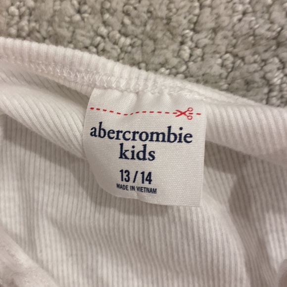 Abercrombie kids white bodysuit size 13/14 - Picture 2 of 2
